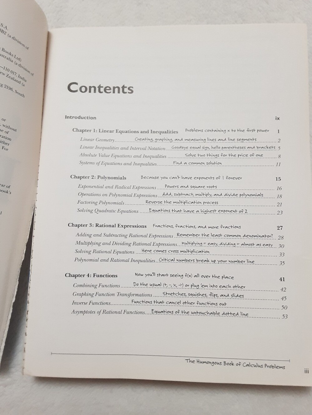 Calculus Help Book - Picture 7 of 16